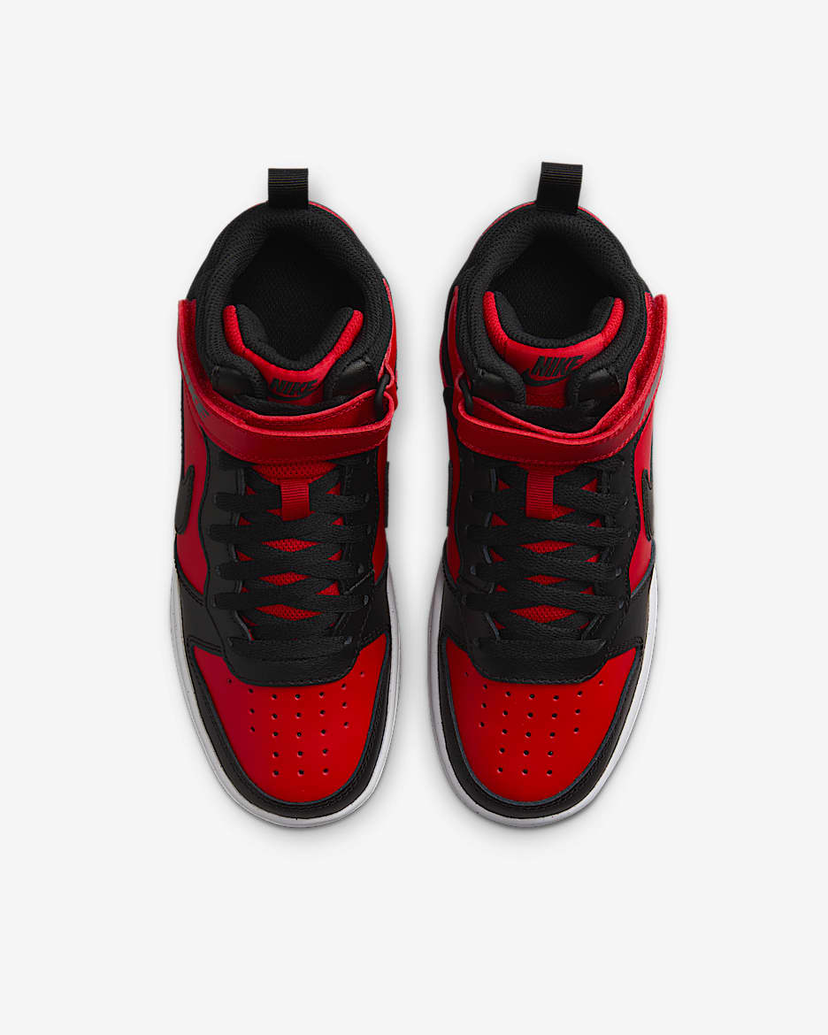 Red nike air high tops sales